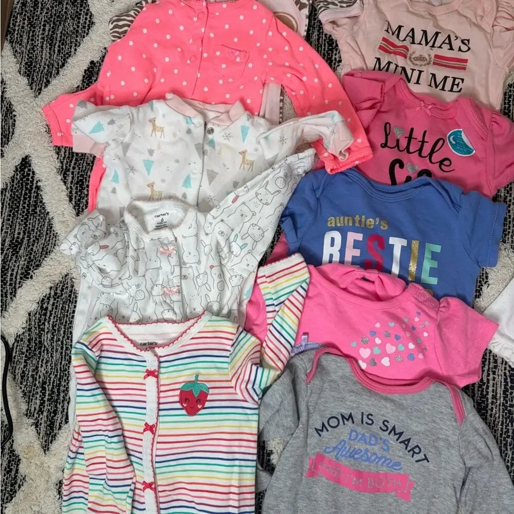 Baby Girl One Pieces Set size 6mo 3/6mo spring bundle euc! Summer clothes